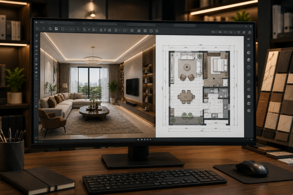 3D/2D interior